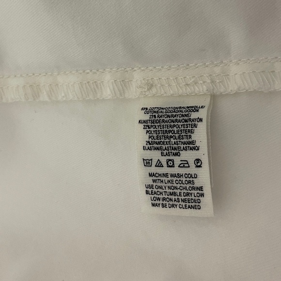 Free People White Denim Mini Skirt - Size 6 - Picture 6 of 6